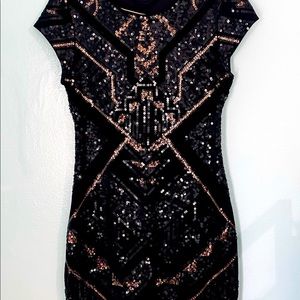 Express Sequin Mini-Dress